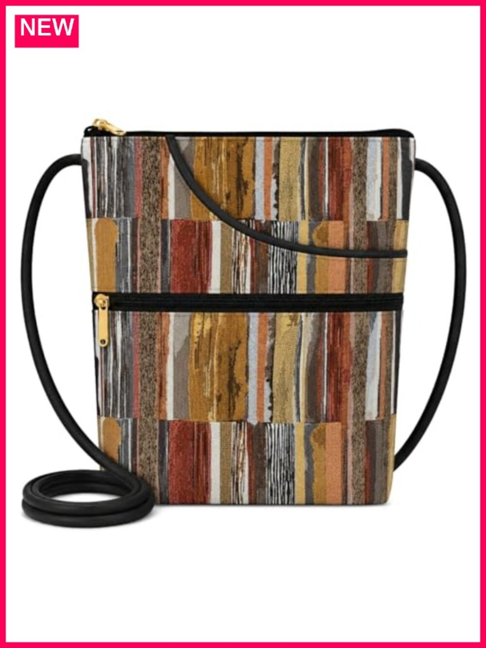Handmade Tapestry Crossbody Purse Adjustable Cord USA Made